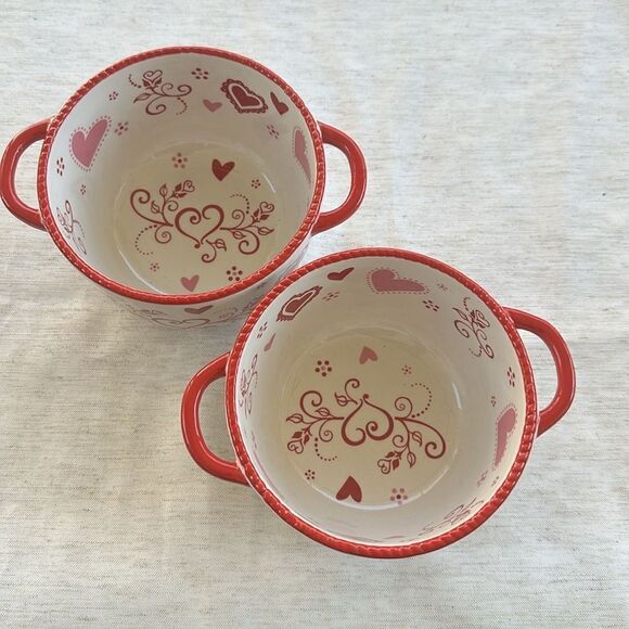 Temp-tations 24-ounce bowls with handles. Set of 2 - Picture 2 of 4